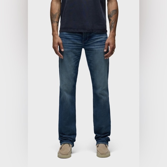 🎆 Hudson Byron slim Straight Faded Jeans 32 classic relaxed designer stretch - Picture 1 of 16